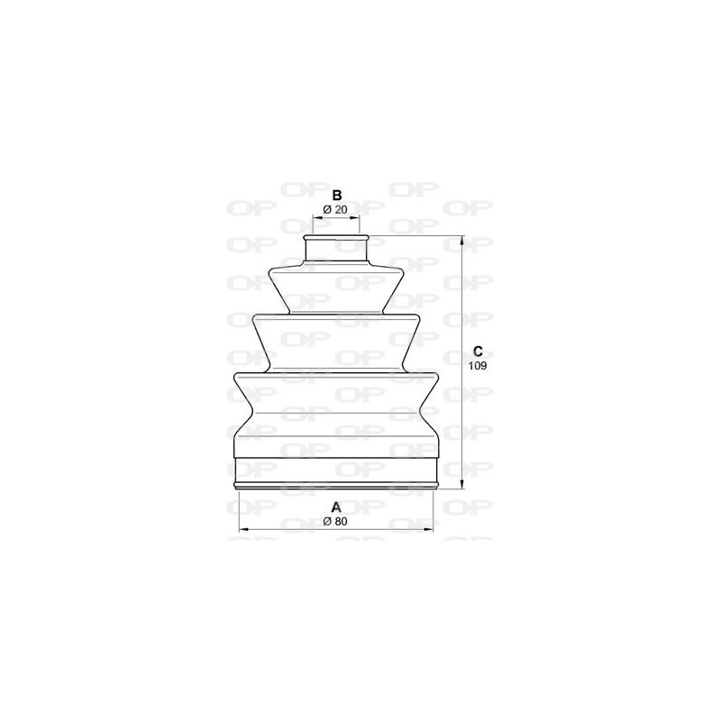 Jeu de joints-soufflets (Cardan) OPEN PARTS