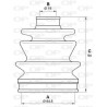 Jeu de joints-soufflets (Cardan) OPEN PARTS