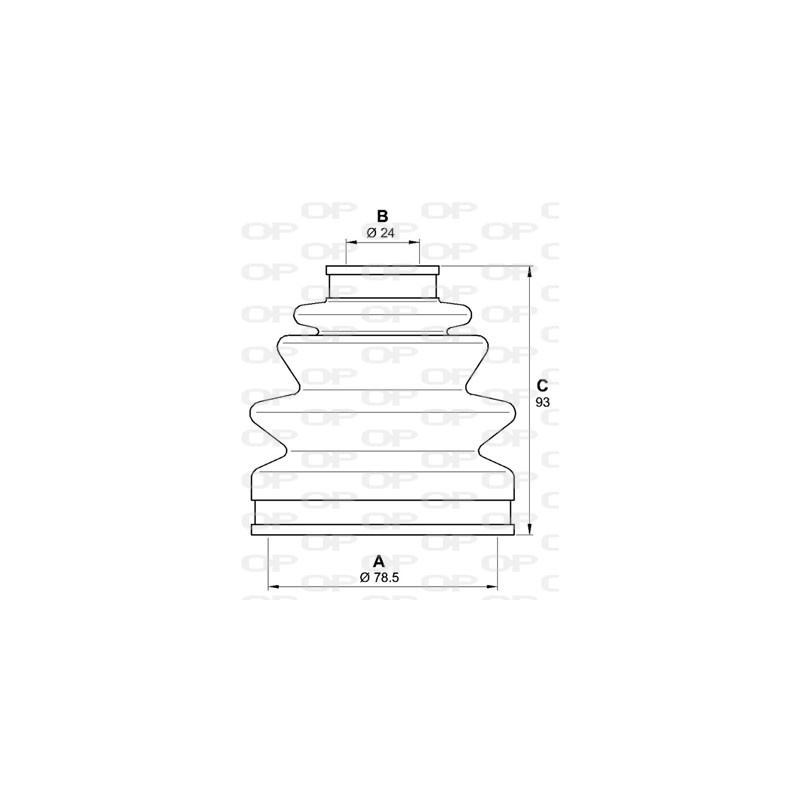 Jeu de joints-soufflets (Cardan) OPEN PARTS