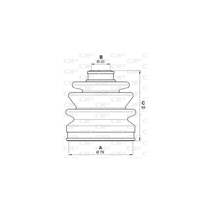 Jeu de joints-soufflets (Cardan) OPEN PARTS