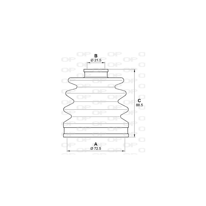 Jeu de joints-soufflets (Cardan) OPEN PARTS