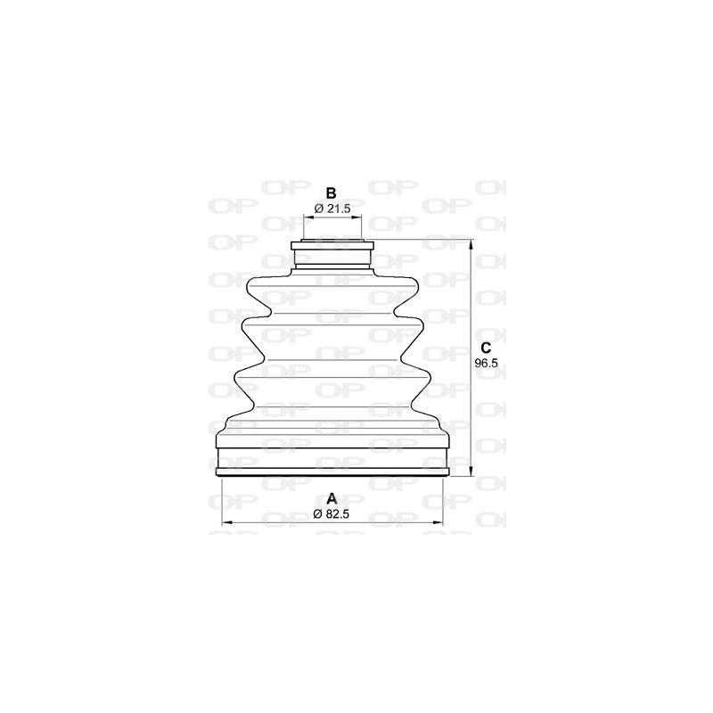 Jeu de joints-soufflets (Cardan) OPEN PARTS