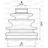 Jeu de joints-soufflets (Cardan) OPEN PARTS