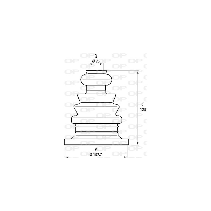 Jeu de joints-soufflets (Cardan) OPEN PARTS