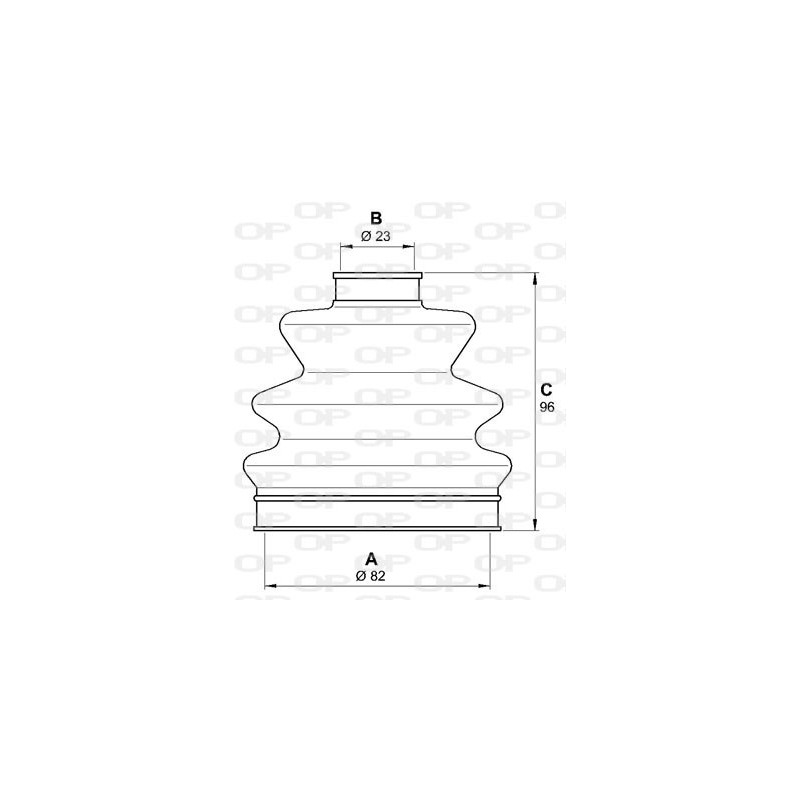 Jeu de joints-soufflets (Cardan) OPEN PARTS