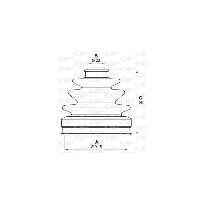 Jeu de joints-soufflets (Cardan) OPEN PARTS