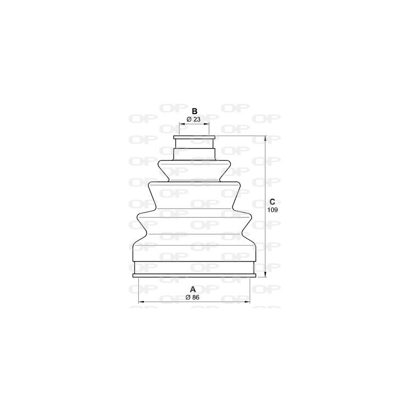 Jeu de joints-soufflets (Cardan) OPEN PARTS