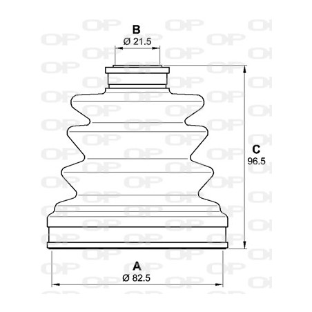 Jeu de joints-soufflets (Cardan) OPEN PARTS