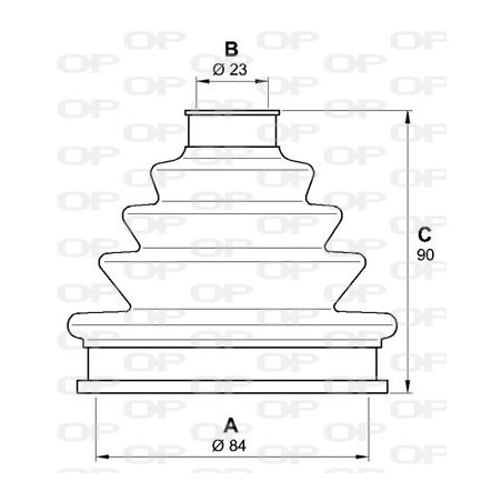 Jeu de joints-soufflets (Cardan) OPEN PARTS