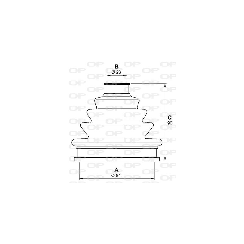 Jeu de joints-soufflets (Cardan) OPEN PARTS