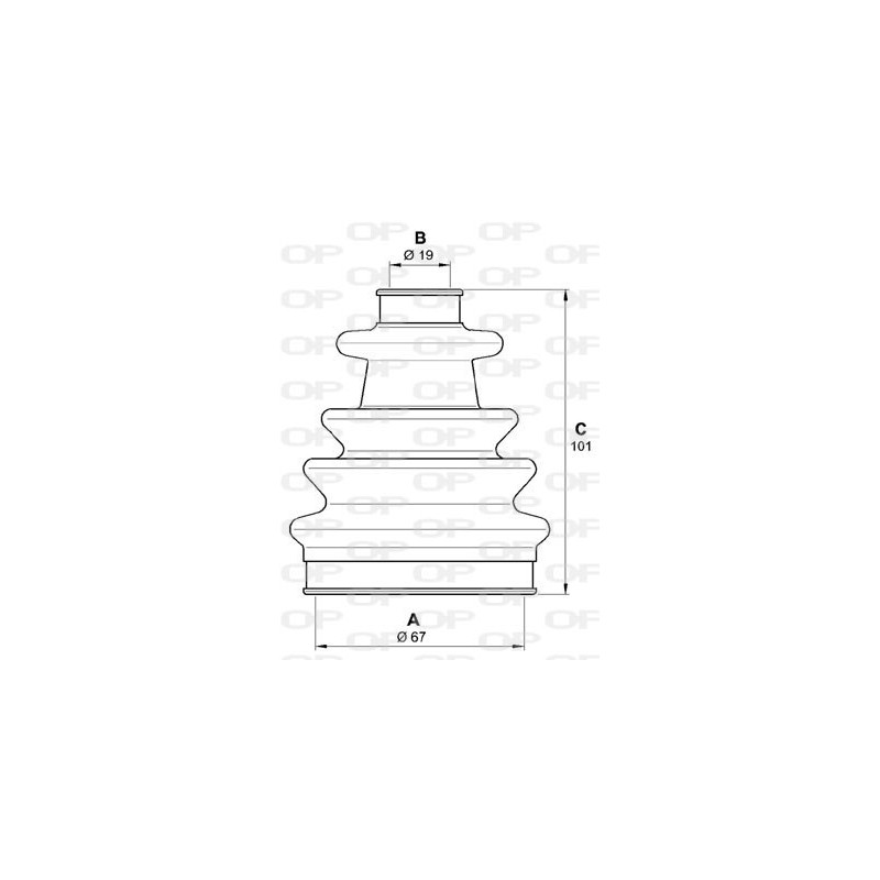 Jeu de joints-soufflets (Cardan) OPEN PARTS