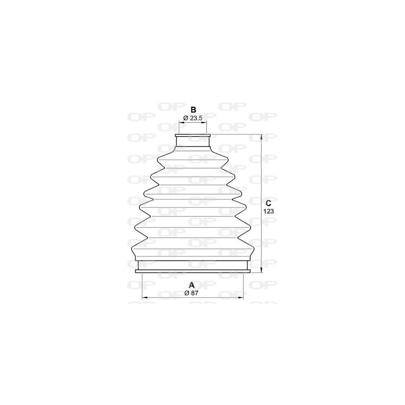 Jeu de joints-soufflets (Cardan) OPEN PARTS