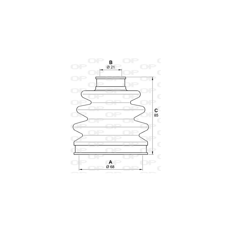 Jeu de joints-soufflets (Cardan) OPEN PARTS