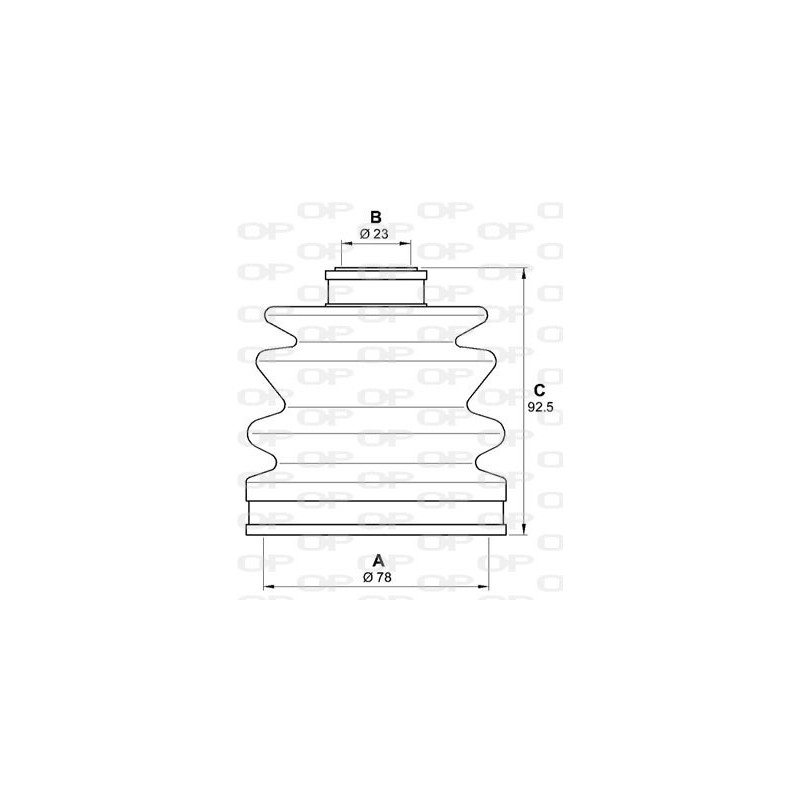 Jeu de joints-soufflets (Cardan) OPEN PARTS