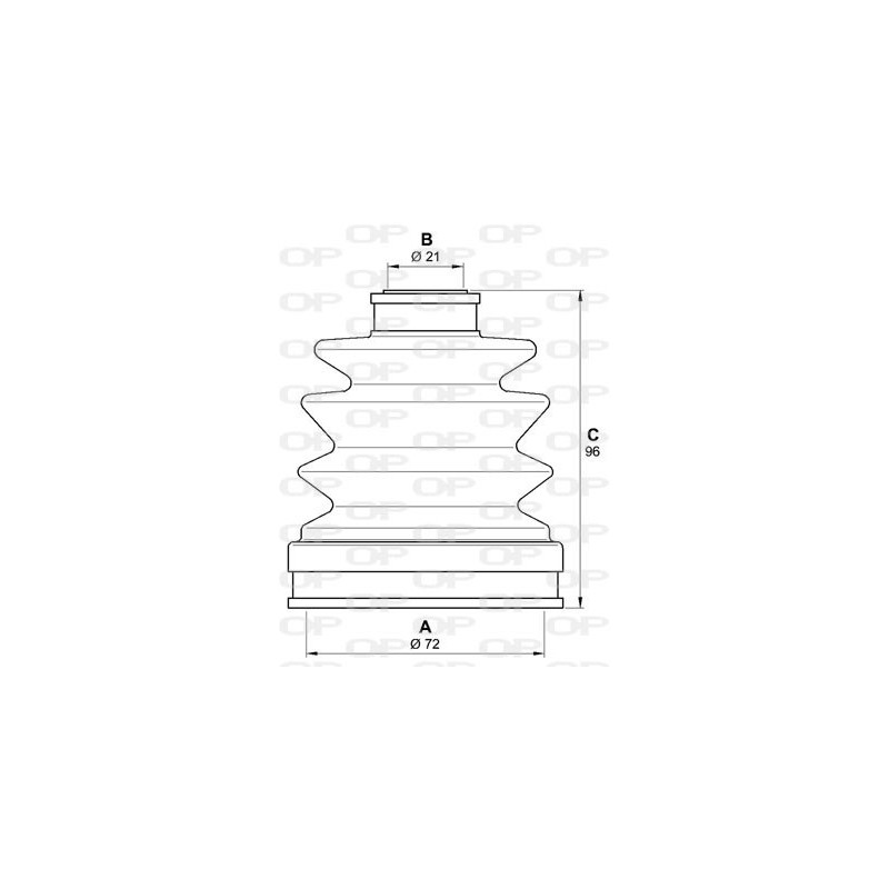 Jeu de joints-soufflets (Cardan) OPEN PARTS