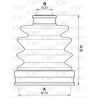 Jeu de joints-soufflets (Cardan) OPEN PARTS