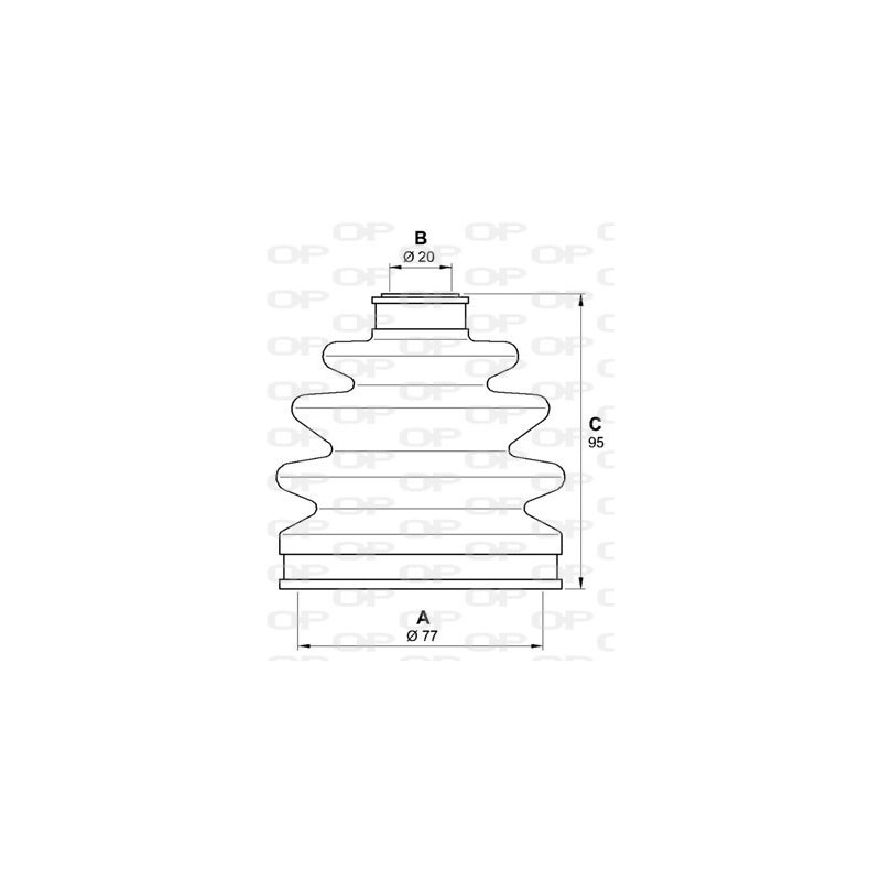 Jeu de joints-soufflets (Cardan) OPEN PARTS