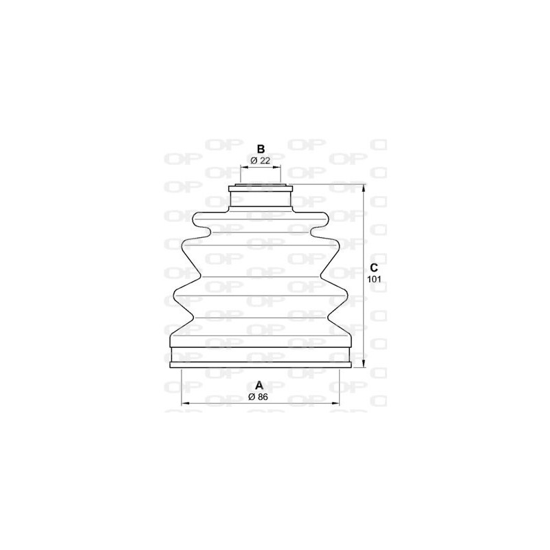 Jeu de joints-soufflets (Cardan) OPEN PARTS