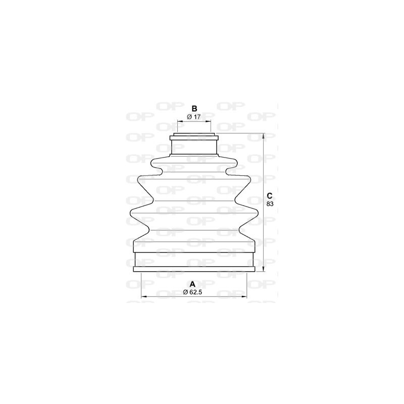 Jeu de joints-soufflets (Cardan) OPEN PARTS