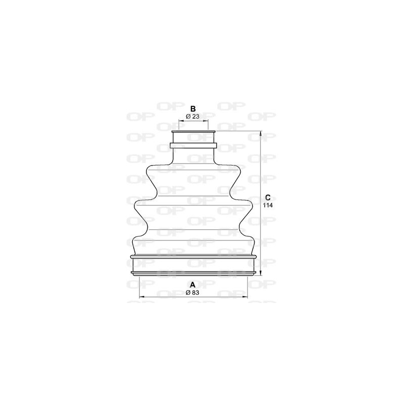 Jeu de joints-soufflets (Cardan) OPEN PARTS