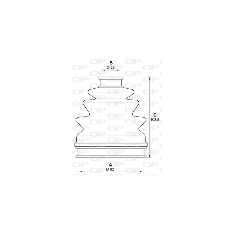 Jeu de joints-soufflets (Cardan) OPEN PARTS