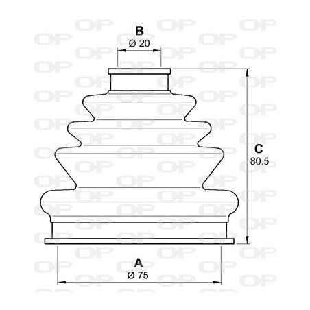 Jeu de joints-soufflets (Cardan) OPEN PARTS