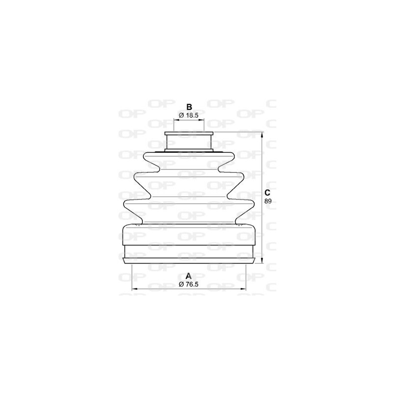 Jeu de joints-soufflets (Cardan) OPEN PARTS