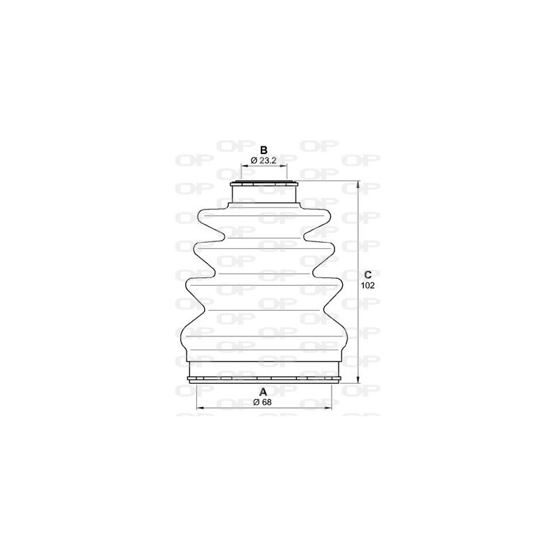 Jeu de joints-soufflets (Cardan) OPEN PARTS