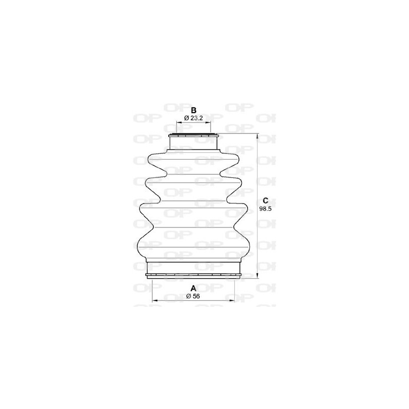 Jeu de joints-soufflets (Cardan) OPEN PARTS