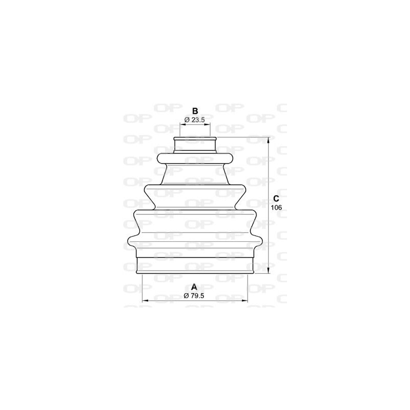 Jeu de joints-soufflets (Cardan) OPEN PARTS