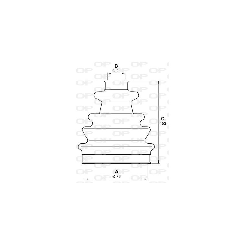 Jeu de joints-soufflets (Cardan) OPEN PARTS