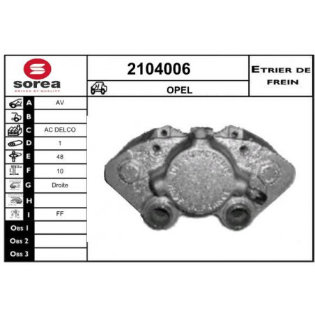 Étrier de frein EAI