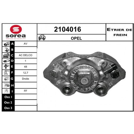 Étrier de frein EAI