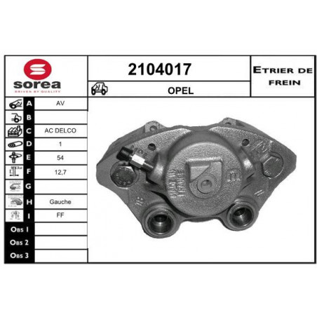 Étrier de frein EAI