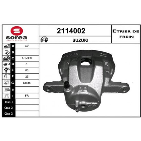 Étrier de frein EAI