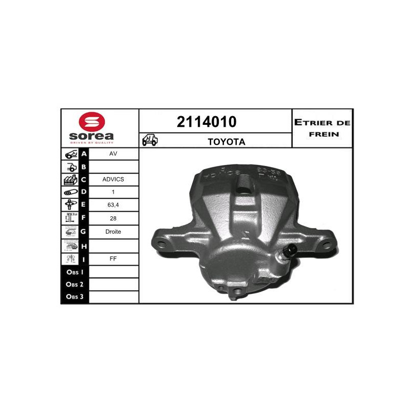 Étrier de frein EAI