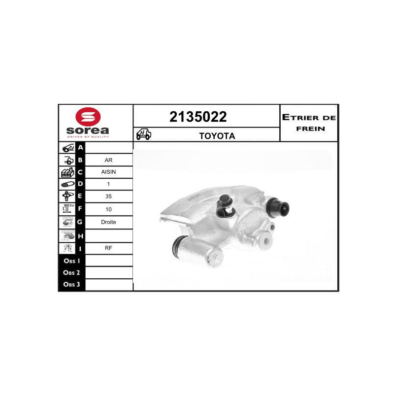 Étrier de frein EAI