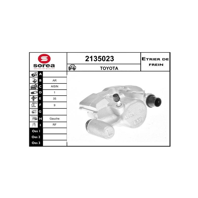 Étrier de frein EAI