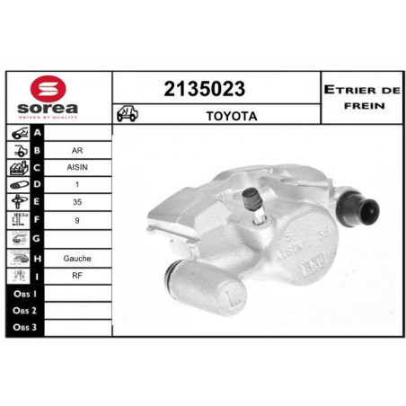 Étrier de frein EAI