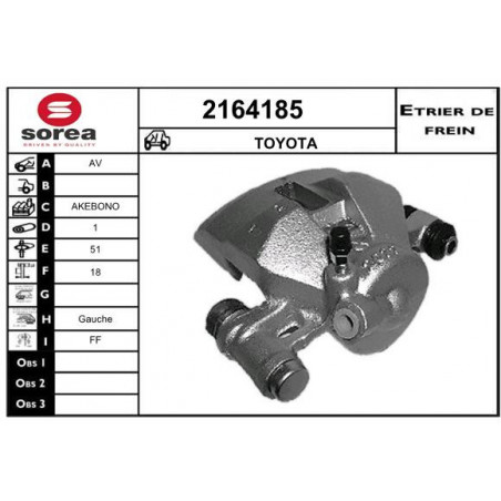 Étrier de frein EAI