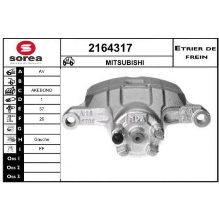 Étrier de frein EAI