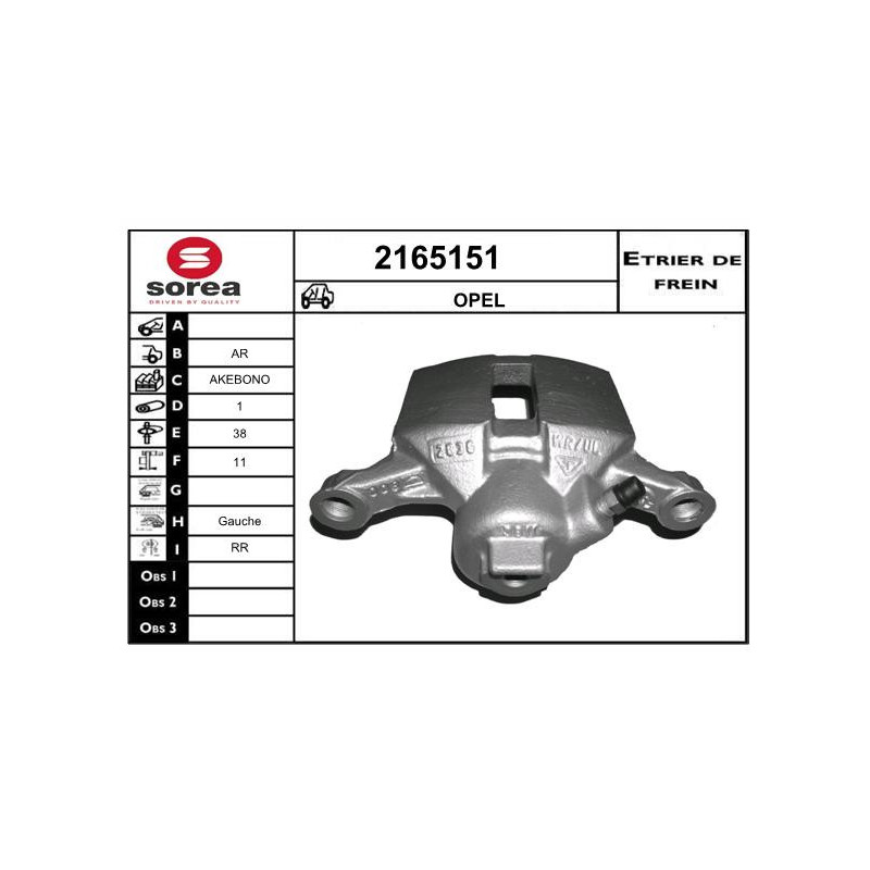 Étrier de frein EAI