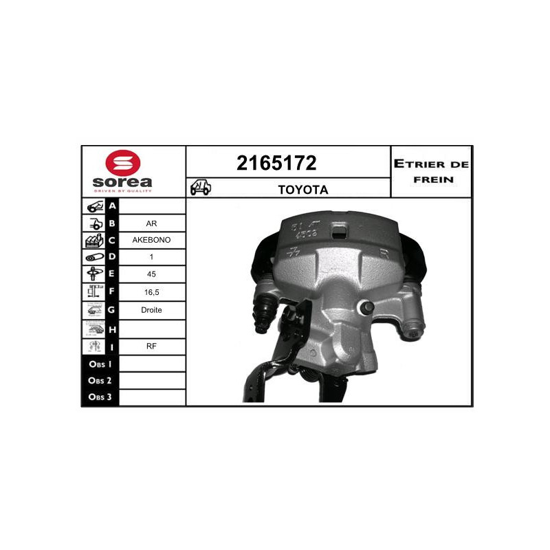 Étrier de frein EAI