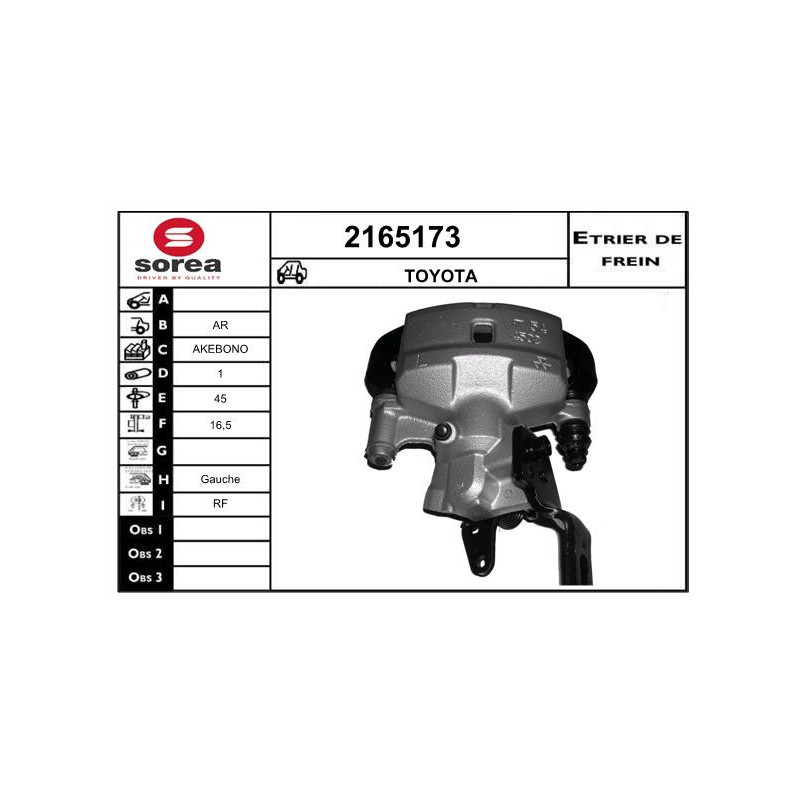 Étrier de frein EAI