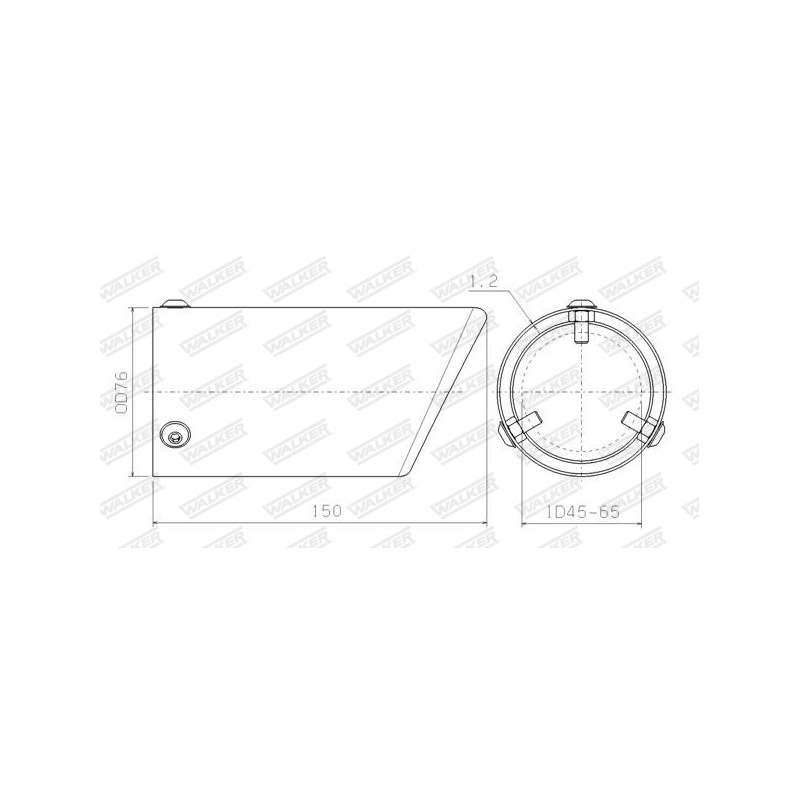 Déflecteur de tuyau de sortie WALKER