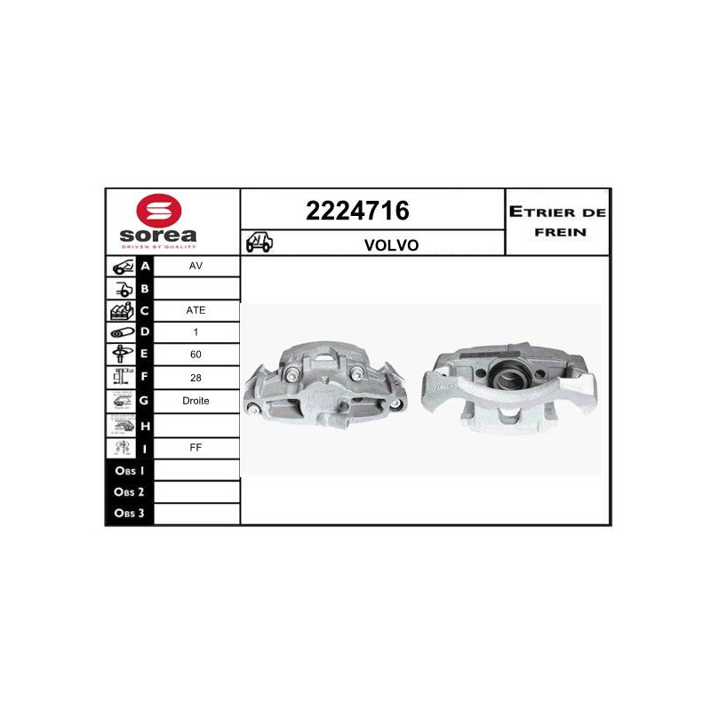 Étrier de frein EAI