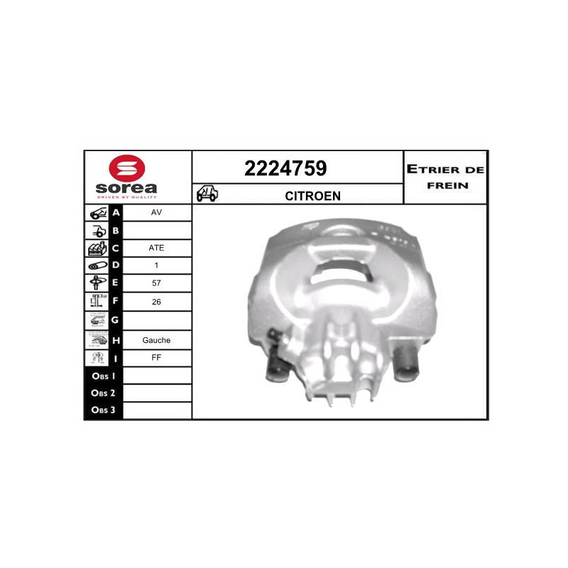 Étrier de frein EAI