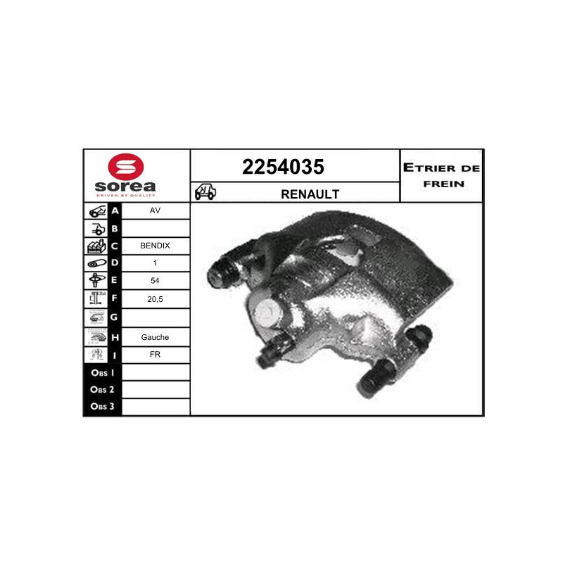 Étrier de frein EAI