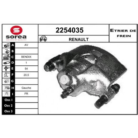 Étrier de frein EAI