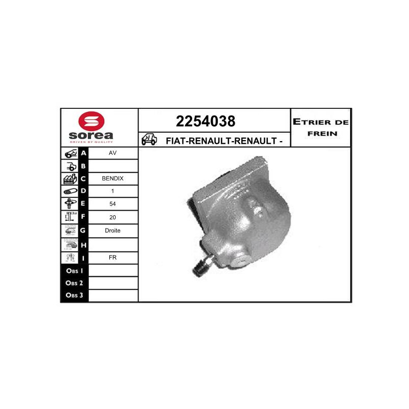 Étrier de frein EAI